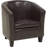 Beliani Sessel Borwick Kunstleder 0 x 0 x 0 cm Braun