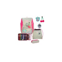 Scout Alpha Schulranzen-Set 4tlg. Pink Cherry