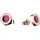 BERING Ohrstecker Arctic Symphony Edelstahl roségold 707-390-05 lila