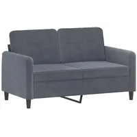 VidaXL 2-Sitzer-Sofa Dunkelgrau 120 cm Samt