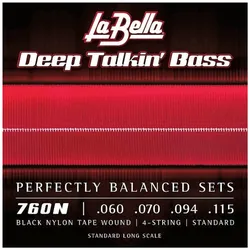 La Bella 760 N Black Nylon - Saiten E-Bass