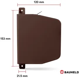 BAUHELD Gurtwickler Aufputz 14mm Mini mit Einfädelautomatik Braun
