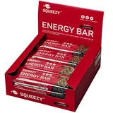 Squeezy Sports Nutrition Squeezy Energy Bar +Caffeine, 12 x 50 g Box,