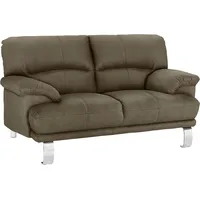 2-Sitzer TRENDMANUFAKTUR "Cecilia II, mit italienischem Design, tollen Details", braun (schlamm), B:162cm H:87cm T:89cm, Struktur fein (100% Polyester);Microfaser Vintage (100% Polyester);Struktur (100% Polyester), Sofas, und tollem Sitzkomfort