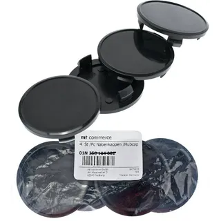 BRANDT AUTOMOTIVE Radkappe 4X 65,8mm Nabenkappen Radnaben Kappen Schwarz Flach für VW BEETLE EOS