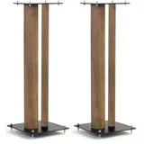 NORSTONE Lautsprecherständer Stylum, stabil aus Metall, bis 50kg belastbar, Paarpreis (Stylum 3 (80cm), Eiche (Dekor))