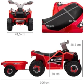 Homcom Kinderquad Elektro-Quad 6V rot (1-tlg)