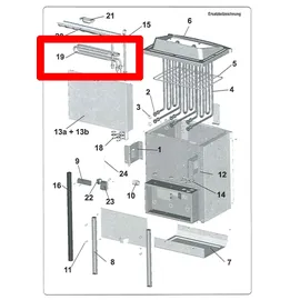 Karibu Verdampfer Heizstab für 9 kW Bio-Kombiöfen