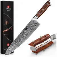 XINZUO Damaststahl Kochmesser 25.5cm, scharf Küchenmesser 67 Schichten profi
