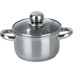 aro Fleischtopf tief mit Deckel, Edelstahl, Ø 16 cm, 1.8 L, Induktion