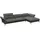 flexlux Eckcouch Kaltschaum 3-Sitzer Grau