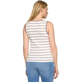 Cartoon T-Shirt Beige/Weiß 40