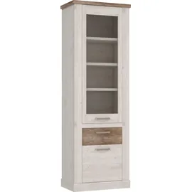 Forte Vitrine Duro 71,2 x 41,3 x 212 cm Weiß