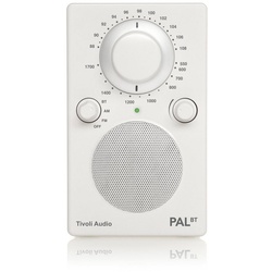 Tivoli Audio PAL BT Radio (FM-Tuner, Tisch-Radio, Bluetooth-Lautsprecher, tragbar, Akku-Betrieb) weiß