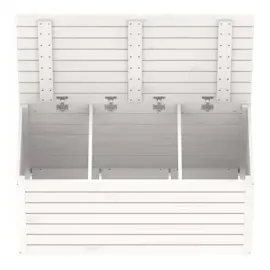 vidaXL Gartenbox Weiß 101x50,5x46,5 cm Massivholz Kiefer