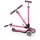 GLOBBER Elite Deluxe mit Leuchtrollen pink