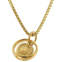 trendor mit Engel-Herz Gold 585 / 14K mit plattierter Halskette