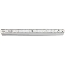 Fortis Gliedermaßstab Polyamid Weiß 2 m