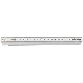 Fortis Gliedermaßstab Polyamid Weiß 2 m