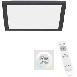 just light. Just Light LED-Deckenleuchte FLAT 1-flammig quadratisch schwarz