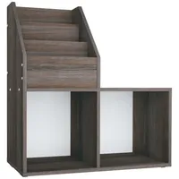 vidaXL Kinder-Bücherregal Grau Sonoma-Eiche 71x30x78,5cm Holzwerkstoff