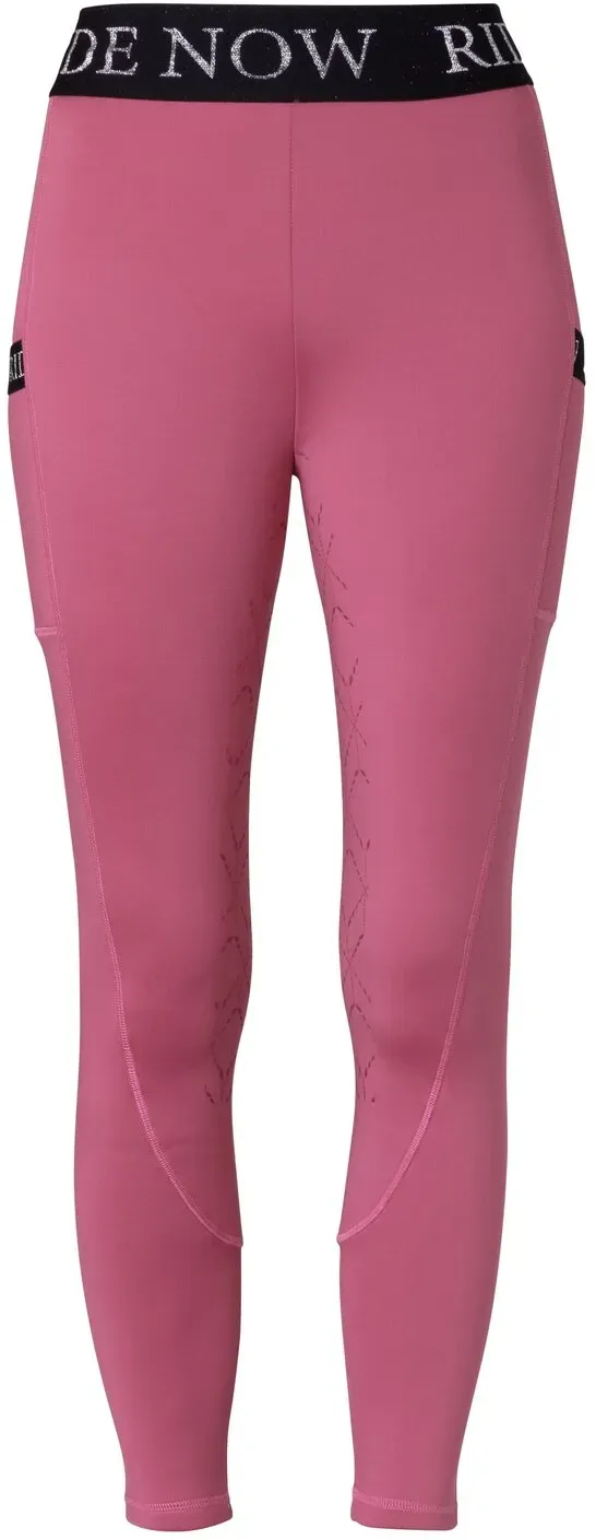 RIDE now Thermo-Reitleggings violet rose 42