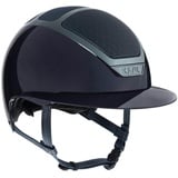 Kask Reithelm Star Lady Pure Shine Chrome Reitkappe Navy 57