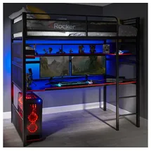 X Rocker Rocker BattleBunk Gaming Hochbett mit Schreibtisch