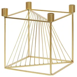 Beliani Kerzenständer MINDORO Metall 23 cm Gold