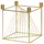 Beliani Kerzenständer MINDORO Metall 23 cm Gold
