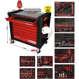 KS Tools Performanceplus Werkstattwagen-Satz P30 mit 706 Werkzeugen für 7 Schubladen
