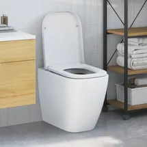 vidaXL Toilettensitz Quick Release Absenkautomatik Weiß