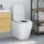 vidaXL Toilettensitz Quick Release Absenkautomatik Weiß