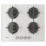 Indesit ING 61T/WH 1, Weiß, Integriert, 60 cm, Gaskochfeld, Glas, 4 Zone(n) - Weiß