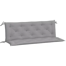 vidaXL Bankauflage 150 x 50 x 7 cm grau 2 St.