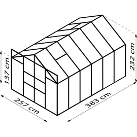 Vitavia Mars 9900 Alu ESG 3 mm 9,9 m2 inkl. Fundament