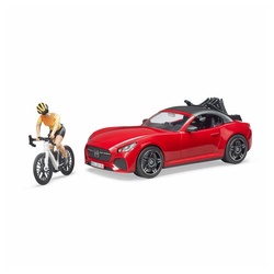 Bruder® Spielzeug-Auto Roadster mit Figur rot