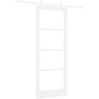 Maison Exclusive - Schiebetür Weiß 83 X 211 Cm Massivholz Kiefer