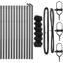 vidaXL Zaunpfosten 25 x 90 cm Grau/Stahl