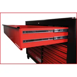 KS Tools PERFORMANCEplus P45 SCHWARZ/ROT Werkstattwagen mit 14 Schubladen