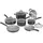 Cuisinart Topf-Set 11-tlg. Stielkasserolle + Bratpfanne + Suppentopf + Sauteuse + Dämpfeinsatz