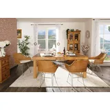1a Direktimport Mediterraner Rattansessel mit Kissen, honigfarbig