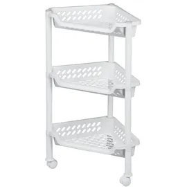PLAST TEAM Vertriebs GmbH Dreikant-Trolley mit 3 Körben 3-tlg. weiß