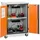 Cemo GmbH Basic Akku-Ladeschrank 80 x 115 x 66 Lichtgrau/Reinorange