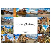 Calvendo Waren Müritz Impressionen (Tischkalender 2026 DIN A5 quer),