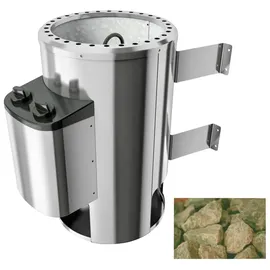 Karibu Saunaofen 3,6 kW Plug & Play finnisch mit integrierter Steuerung