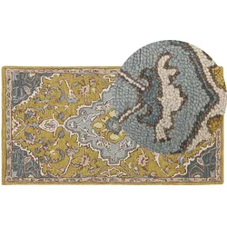 Teppich MUCUR Gelb 80 x 150 cm Wolle