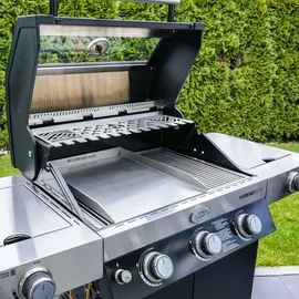 Grillrost.com Das Original Grillplatte 40 x 30 cm Edelstahl silber