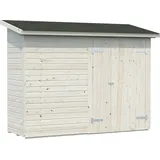 Palmako Leif Gerätehaus 234 x 95 cm Unbehandeltes Holz