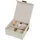 LOVE !T STORE !T Uhrenbox Premium für 6 Uhren Größe 16,5 x 16,5 x 7,0 cm Beige